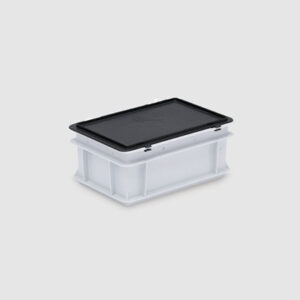 Euro Stacking Container with Hinged Lid