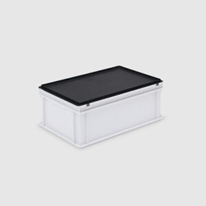 Euro Stacking Container with Hinged Lid