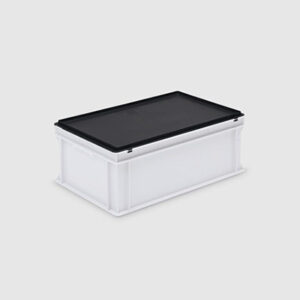 Euro Stacking Container with Hinged Lid